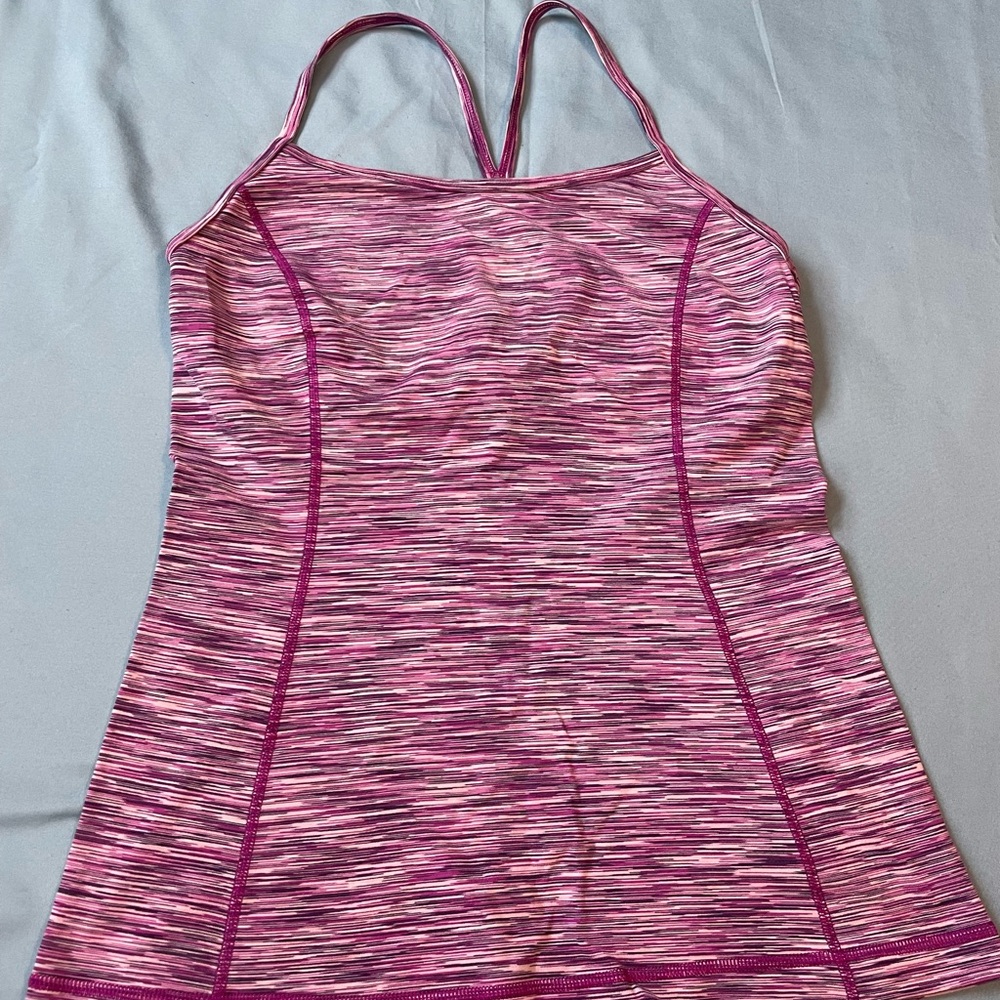 Under Armour purple Striped Tank Top